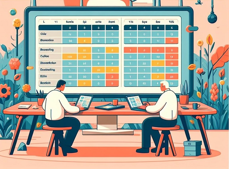 a pivot table